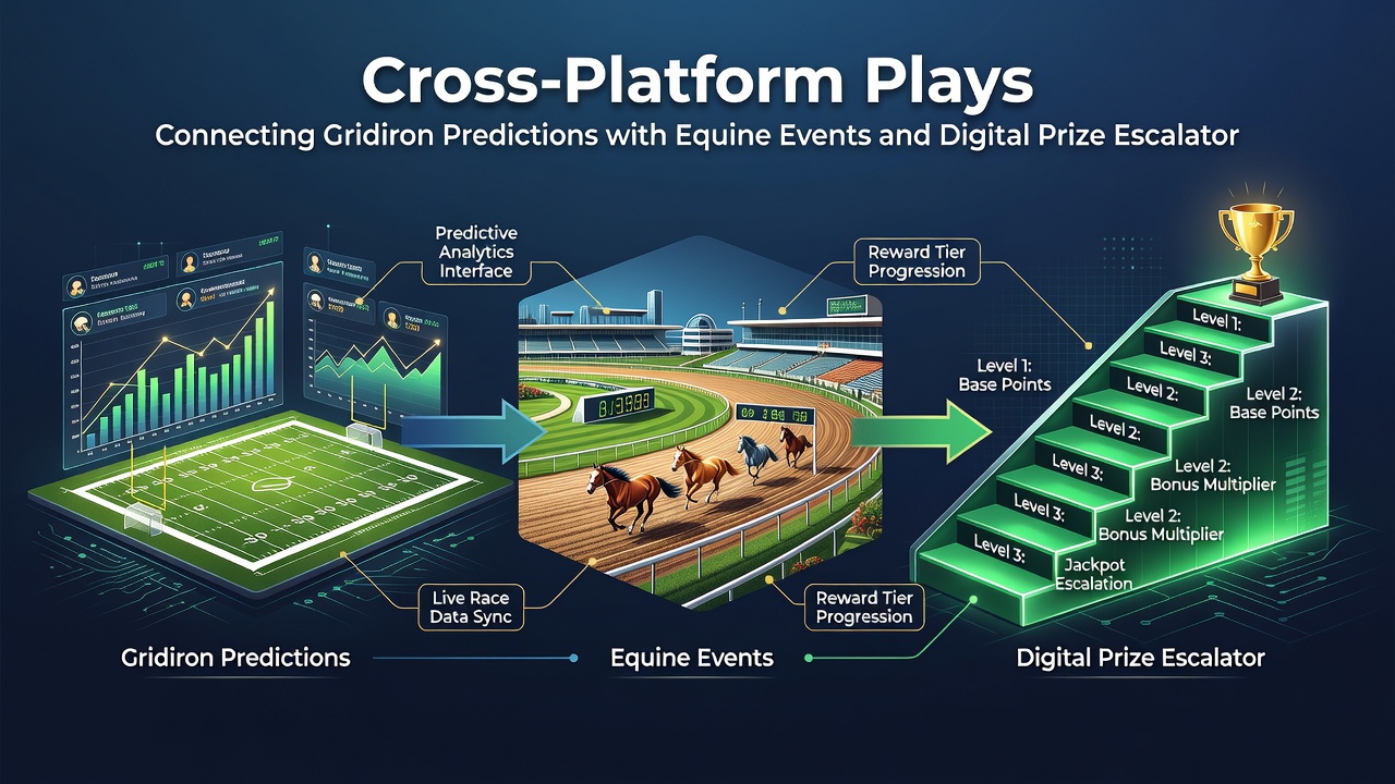 User navigating between football stats, horse racing live odds, and escalating jackpot display on smartphone screen