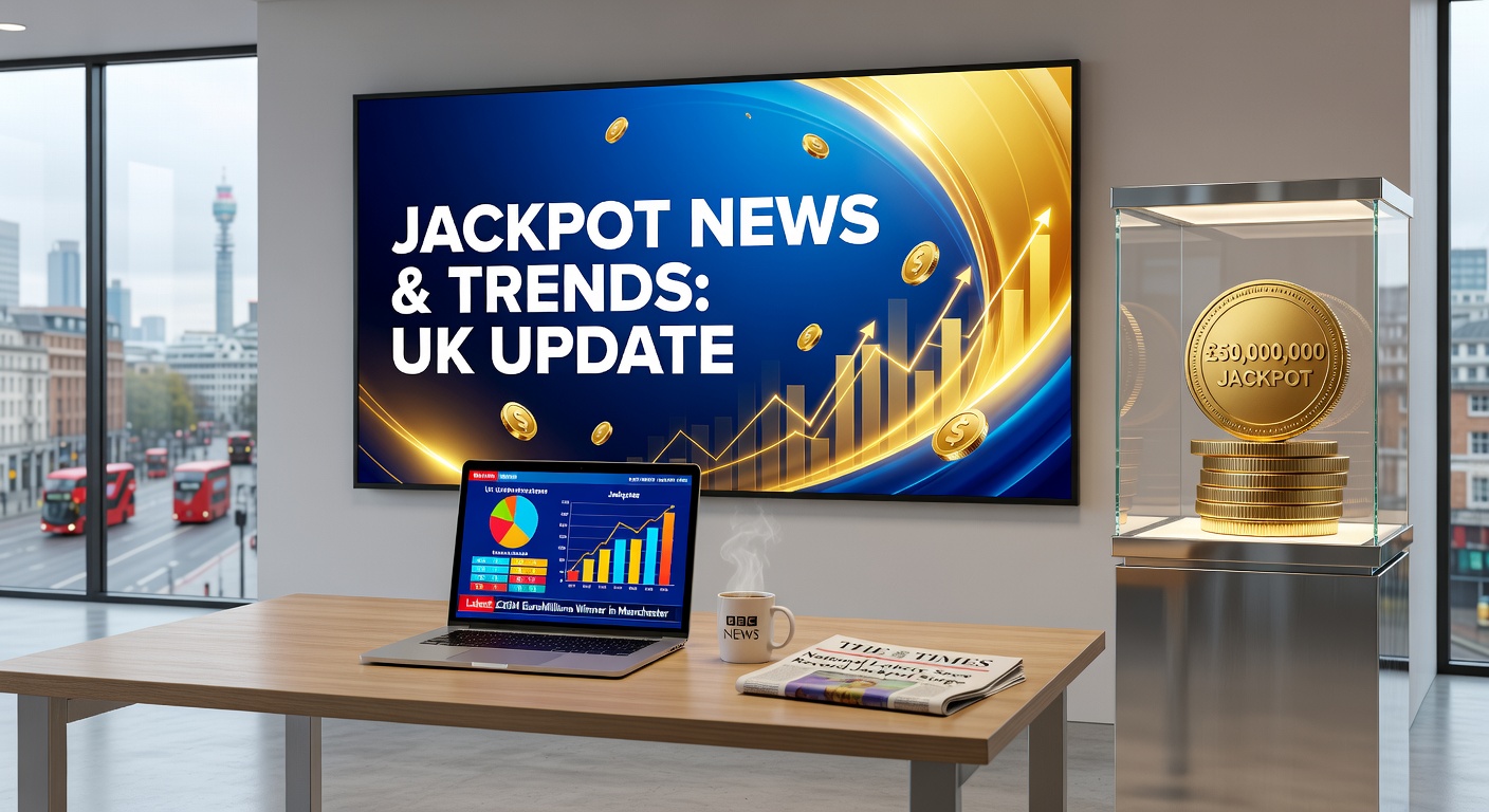 A close-up view of a National Lottery ticket with jackpot numbers highlighted against a blurred London skyline, symbolizing the unclaimed Bexley prize