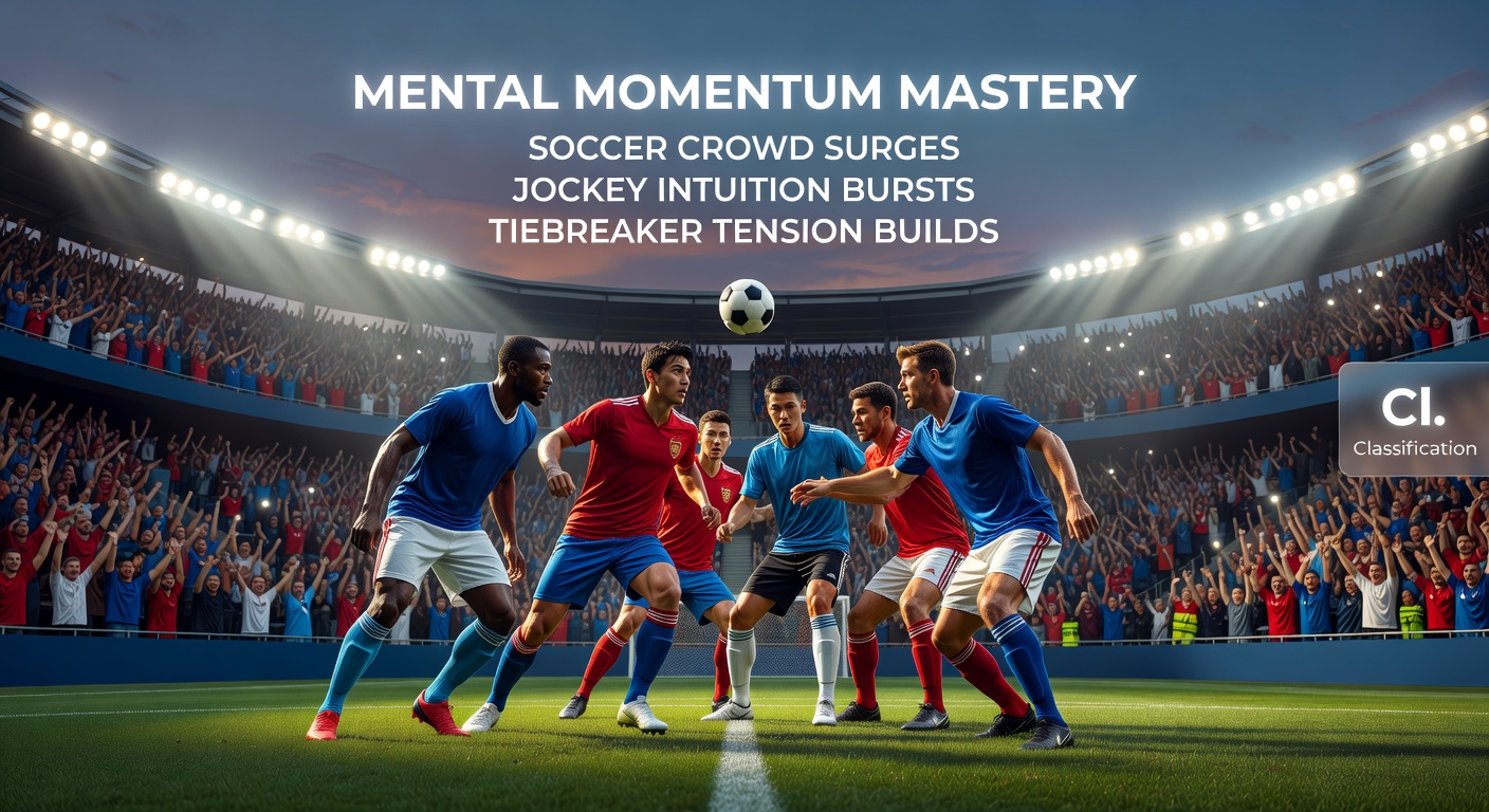 Tennis player locked in tiebreaker focus amid rising tension, with scoreboard highlighting the mental battle