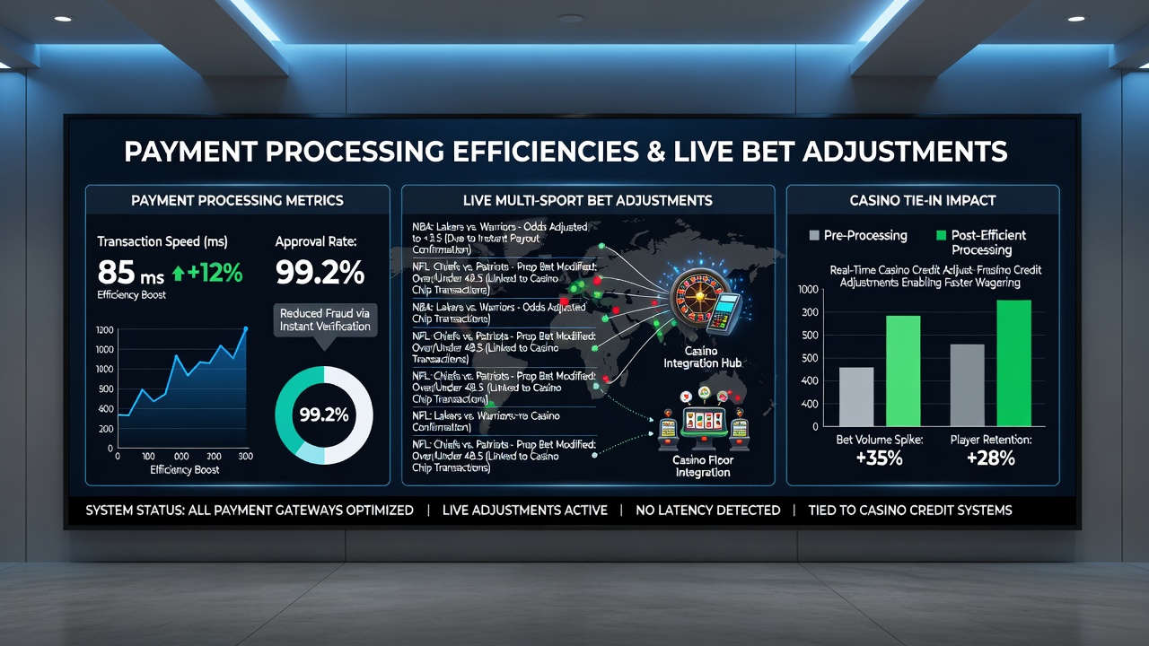Diagram showing real-time data flows between payment gateways, live sports odds, and casino jackpot evolution tracking