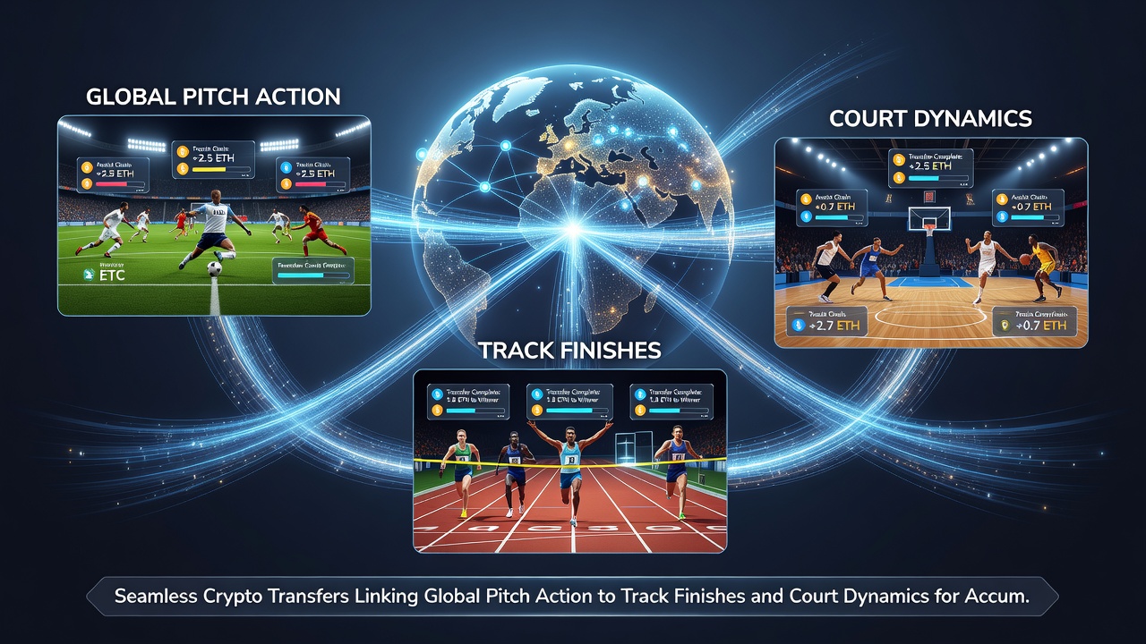 Cryptocurrency transaction flow from sports betting to slot reward systems